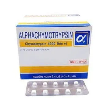 Alphachymotrypsin 4200 IU Nic - Thuốc Chống Phù Nề, Kháng Viêm Sau Chấn Thương USP USA (100 Vỉ x 10 Viên)